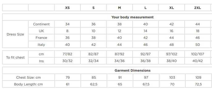 Size Guide