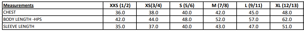 Size Guide