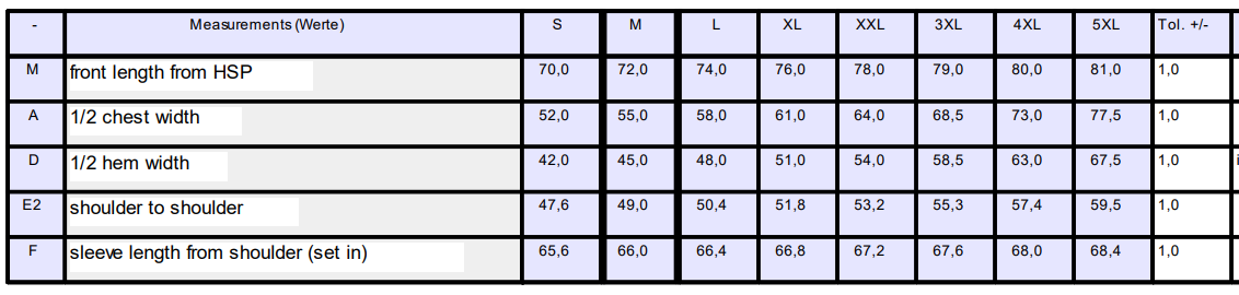 Size Guide