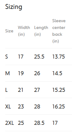 Size Guide