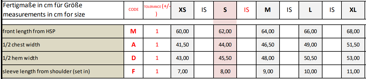 Size Guide