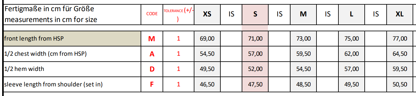 Size Guide