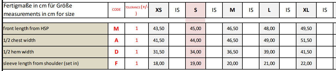 Size Guide