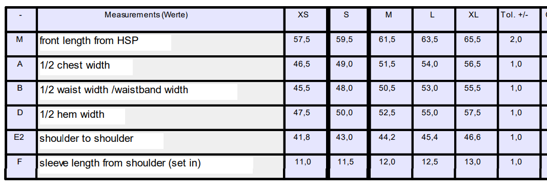 Size Guide