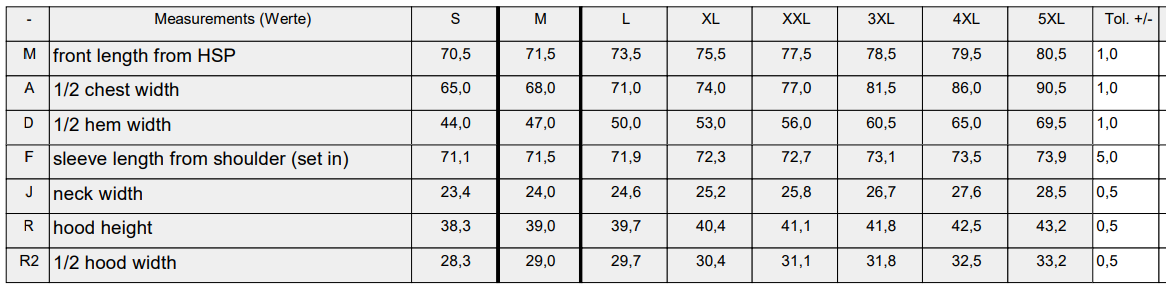Size Guide