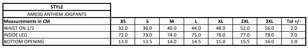 Size Guide