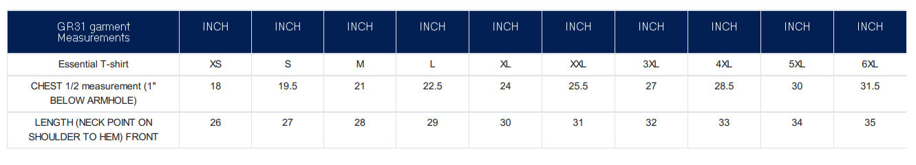 Size Guide
