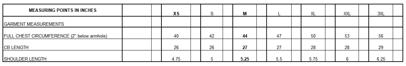 Size Guide