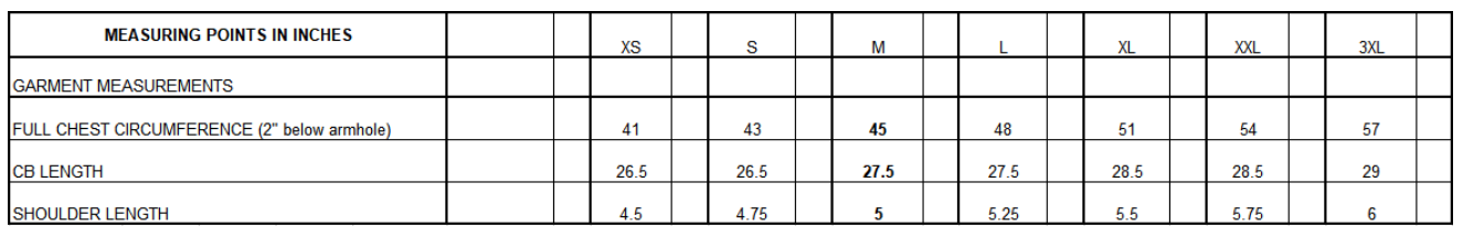 Size Guide