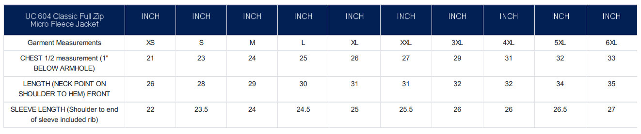 Size Guide