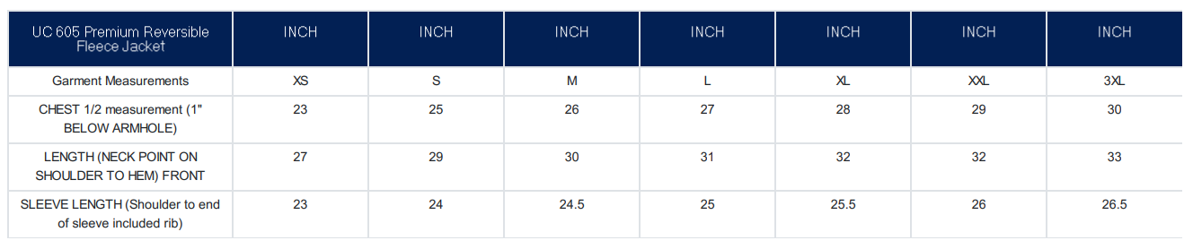 Size Guide