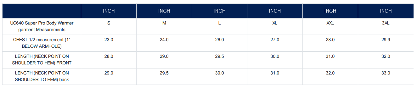 Size Guide