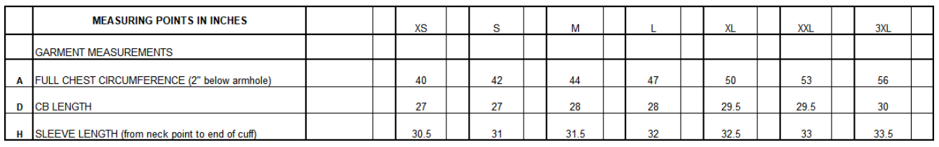 Size Guide