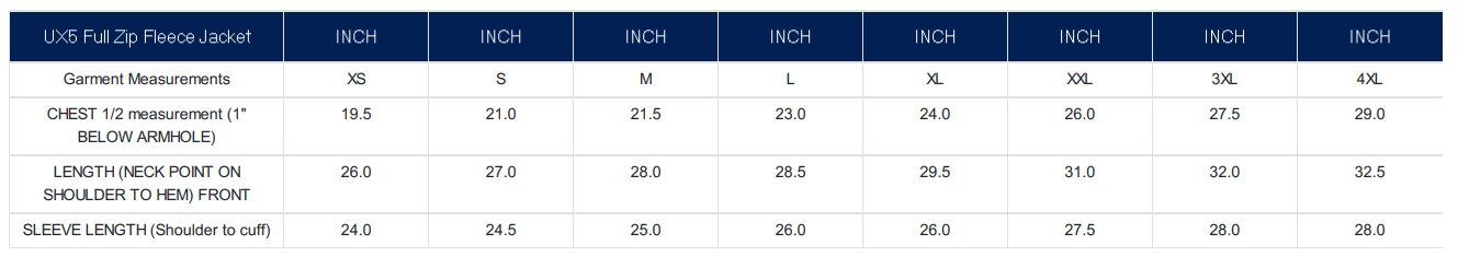 Size Guide