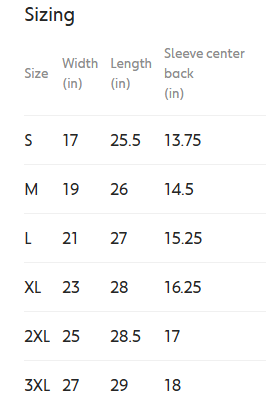 Size Guide