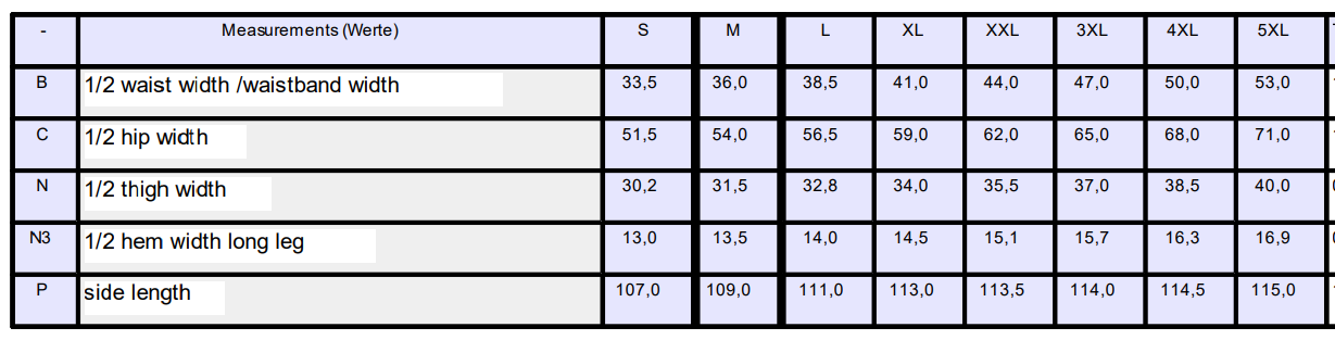 Size Guide