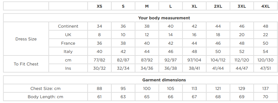 Size Guide