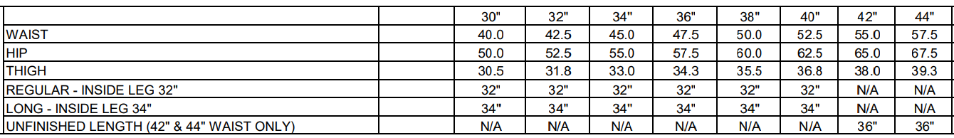 Size Guide