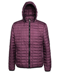 Honeycomb hooded jacket