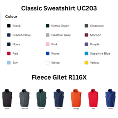 Foundation Workwear Bundle - T-Shirts, Sweatshirts & Fleece Gilet