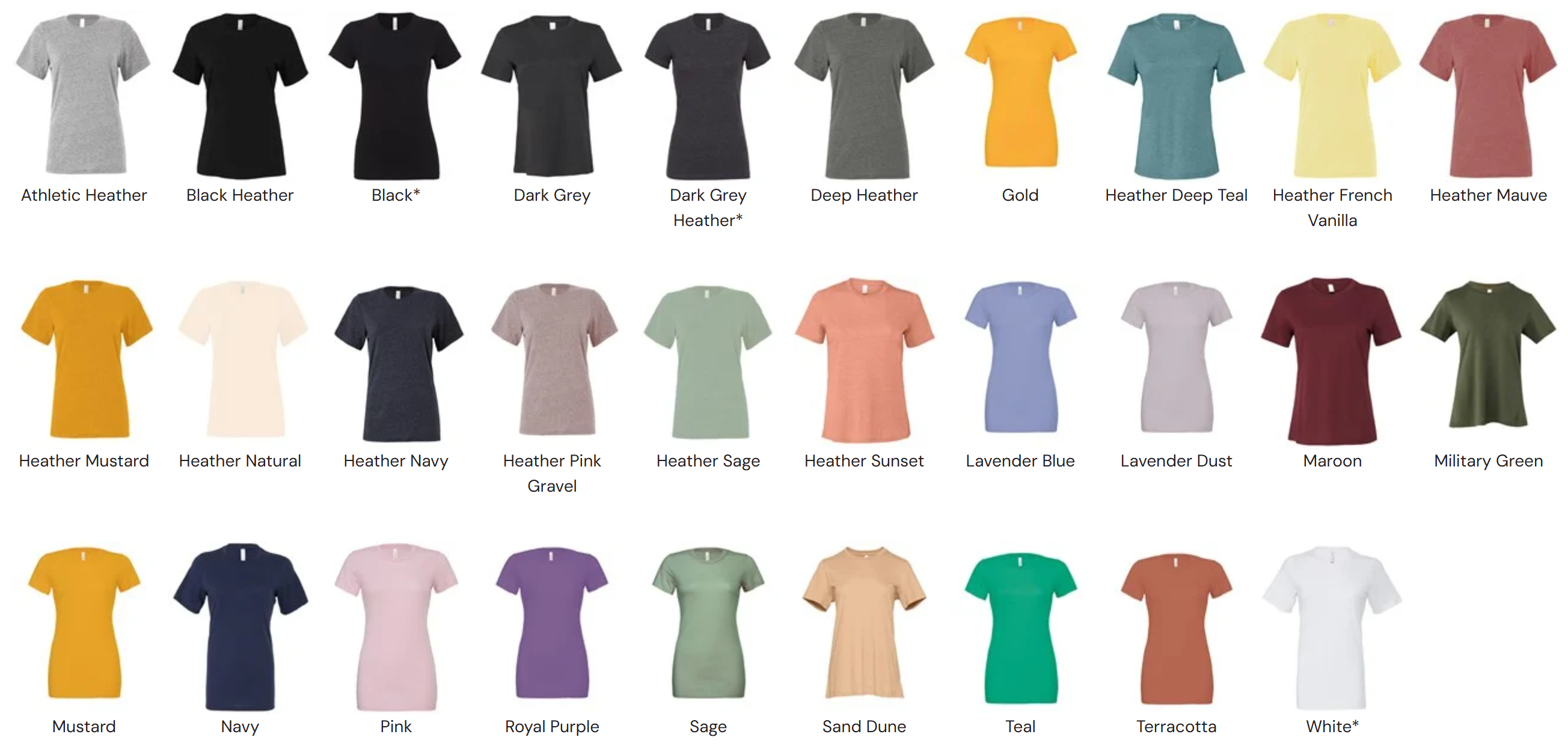 Color Chart
