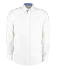 Contrast premium Oxford shirt (button-down collar) long-sleeved (tailored fit)