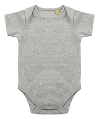 Short-sleeved bodysuit with envelope neck opening