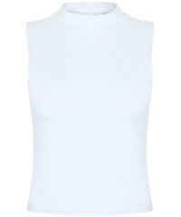 Women's high neck crop vest