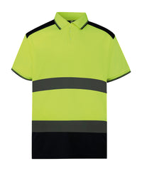 Hi-vis two-tone polo shirt (HVJ220)
