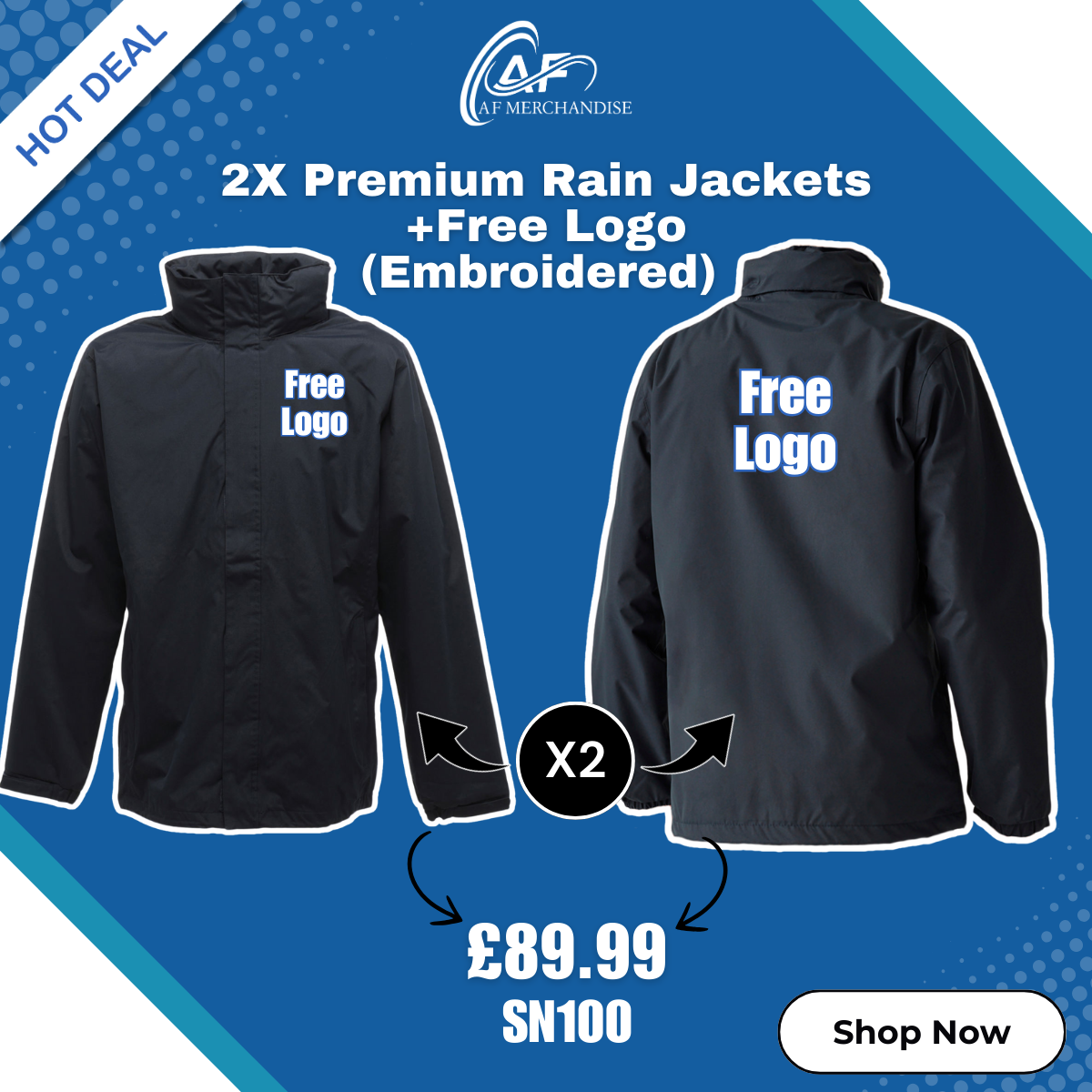 Deal 3 - 2X Premium Rain Jackets