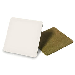Coaster - Aluminium - Square - 9.5cm - Cork Base