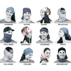 Apparel - Multi Functional Face Scarf - Plain White