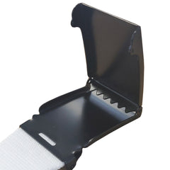 Apparel - Fashion White Belt with MATT BLACK Buckle -  40mm x 1200mm