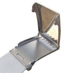 Apparel - Fashion White Belt with SILVER Buckle -  40mm x 1200mm