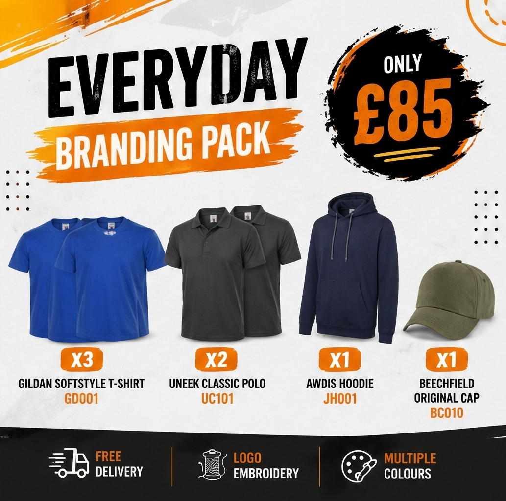 Everyday Branding Pack - Custom Embroidered Essential Workwear Bundle