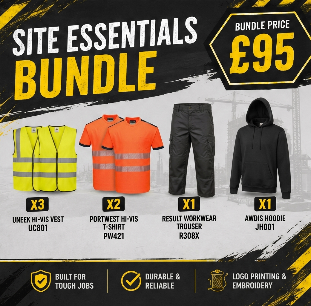 Site Essentials Bundle - Custom Branded Heavy Duty Workwear