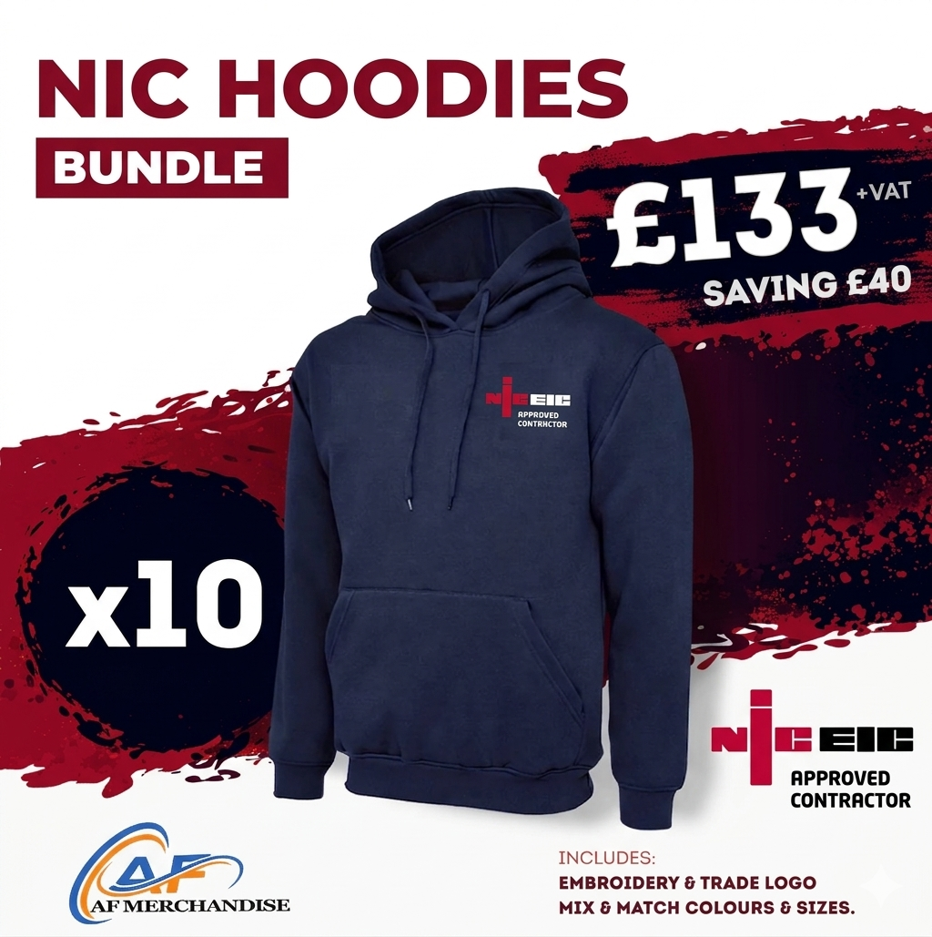 NIC Approved Contractor Hoodies Bundle
