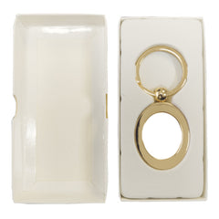 Keyring - 10 x Sublimation Metal Keyring - CLASSIC GOLD - Oval