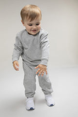 Crew neck sweatshirt with shoulder poppers