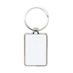 10 x Sublimation Metal Keyrings - Curved Rectangle