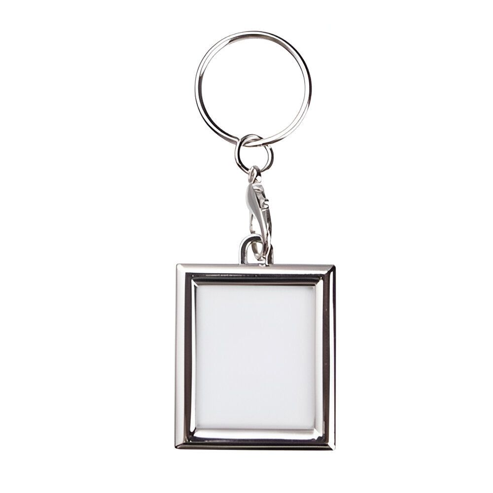 10 x Sublimation Metal Keyrings - Framed Rectangle