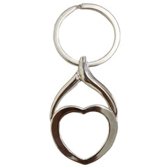 10 x Sublimation Metal Keyrings - Heart Shape