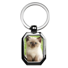10 x Sublimation Metal Keyrings - Hexagonal