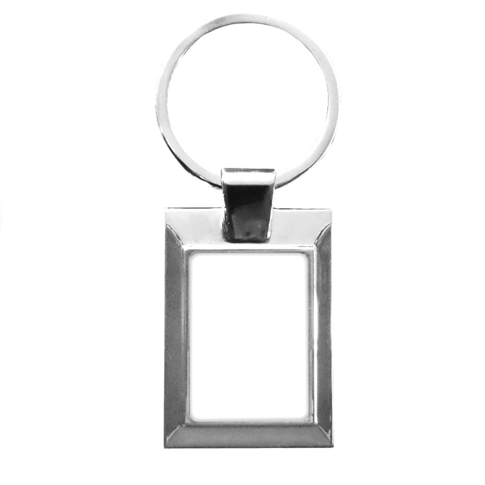 10 x Sublimation Metal Keyrings - Rectangle
