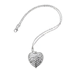 Sublimation Heart Angel Wings Necklace