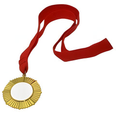 Sublimation Medal with Ribbon - Ornate Style