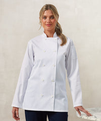 Women's long sleeve chef's jacket