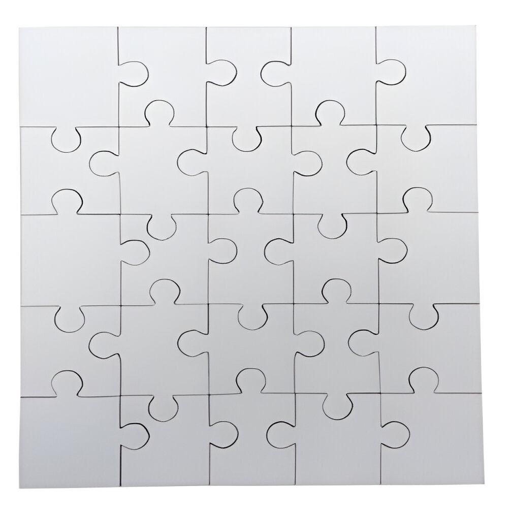 Square MDF Sublimation Jigsaw Puzzle - 25 Pieces