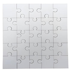 Square MDF Sublimation Jigsaw Puzzle - 25 Pieces