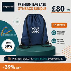 10x BagBase Custom Printed Gymsac Bundle